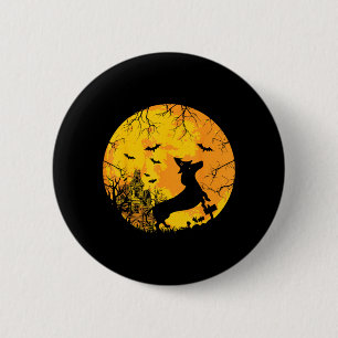 Spooky Halloween Animal Dog Breed Dachshund 6 Cm Round Badge
