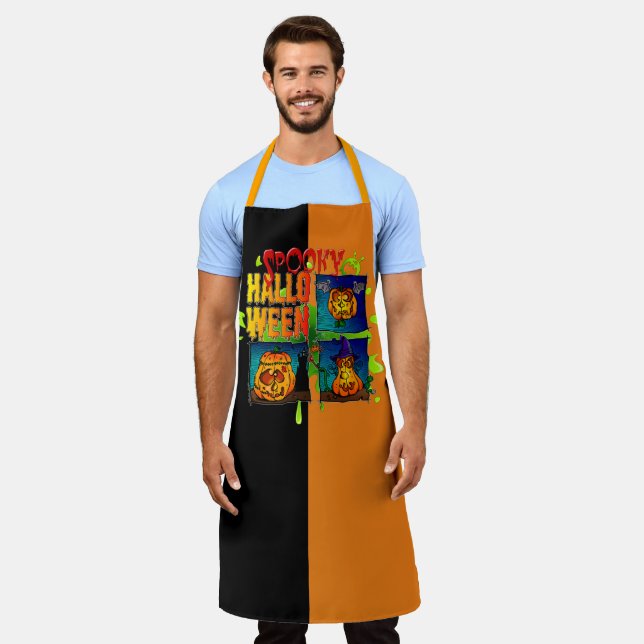 Spooky Halloween Apron (Worn)