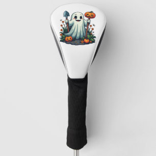 Spooky Halloween Autumn Gardening Ghost Pumpkin Golf Head Cover