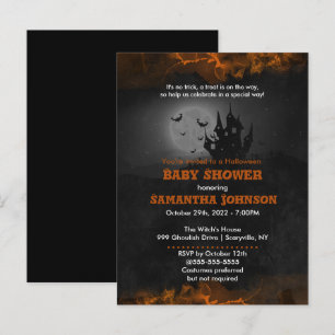 Spooky Halloween Baby Shower Invitation