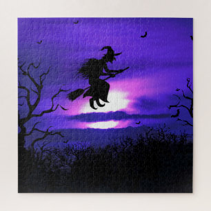 Spooky Halloween background design. Jigsaw Puzzle