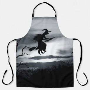 Spooky Halloween Background Vintage Design Apron