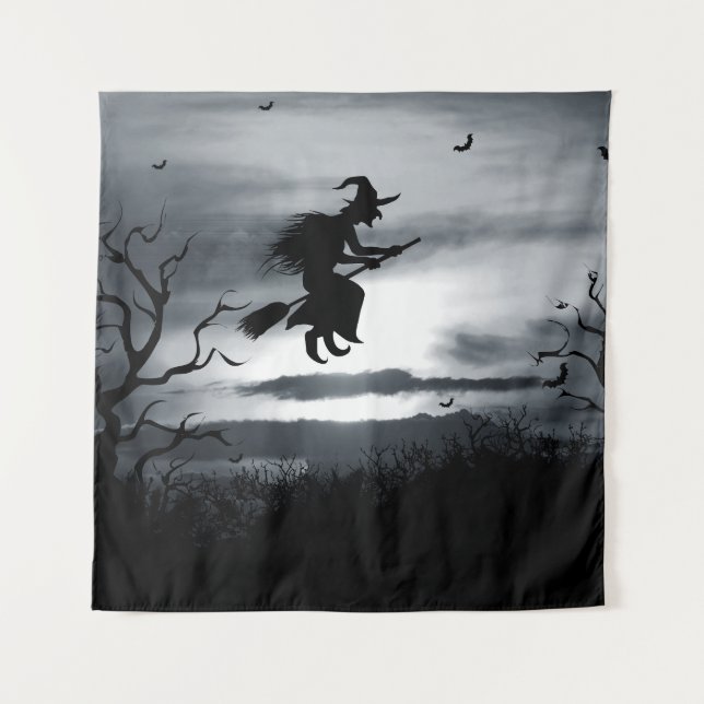 Spooky Halloween Background Vintage Design Tapestry (Front)