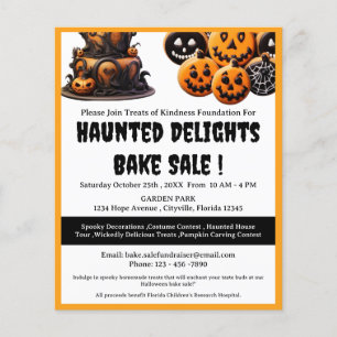 Spooky Halloween Bake Sale Flyer