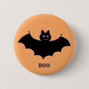 Spooky Halloween Bat 6 Cm Round Badge