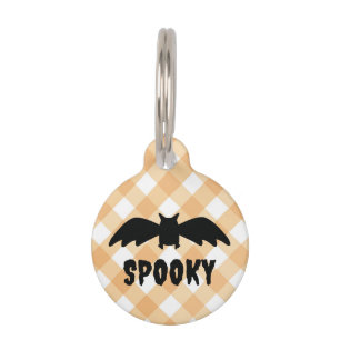 Spooky Halloween Bat Pet Tag
