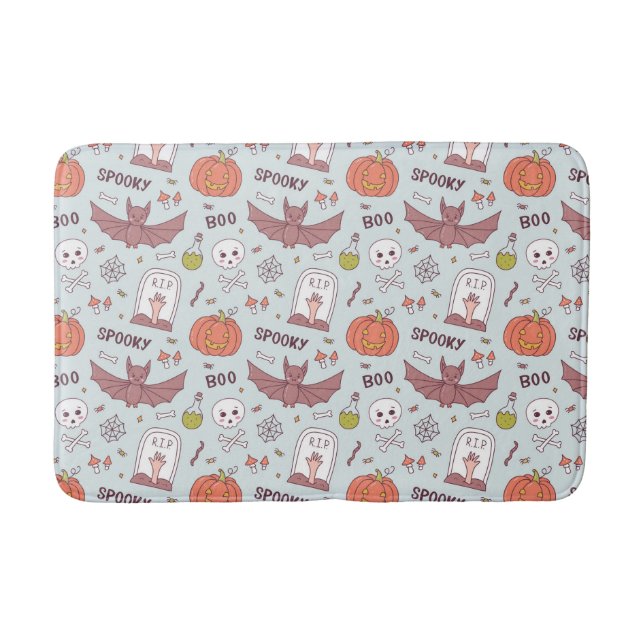 Spooky Halloween Bath Mat (Front)