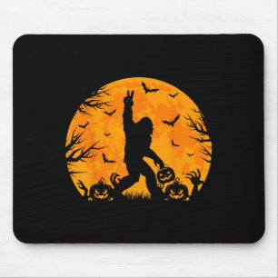 Spooky Halloween Bigfoot Pumpkin Funny Halloween S Mouse Mat