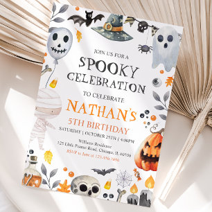 Spooky Halloween Birthday Invitation