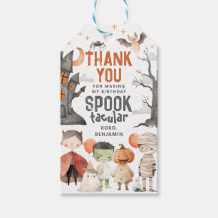 Spooky Halloween Birthday Party Favour Tags