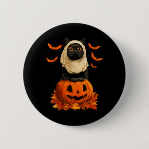 Spooky Halloween Black Cat Ghost Pumkin Bats 6 Cm Round Badge