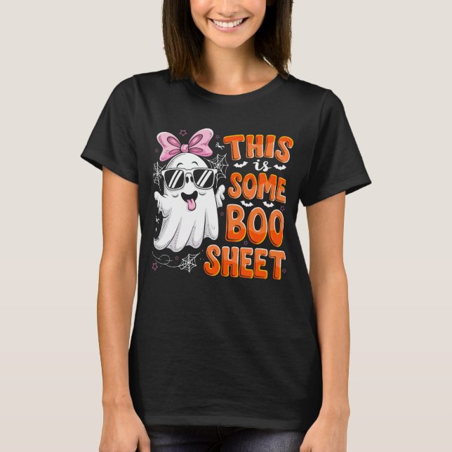  Spooky Halloween Boo Ghost Gift Trick Or Treat T-Shirt (Front)