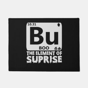 Spooky Halloween BOO Primary Elements of Surprise Doormat