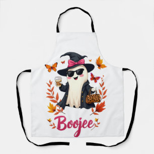 Spooky Halloween Boojee Sassy Classy Ghost  Apron