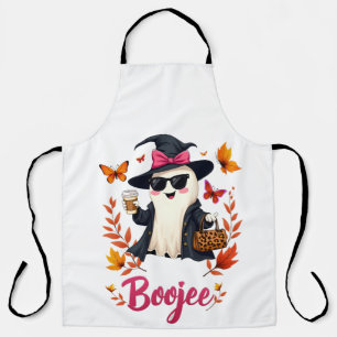 Spooky Halloween Boojee Sassy Classy Ghost  Apron
