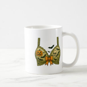 Spooky Halloween Bra Coffee Mug