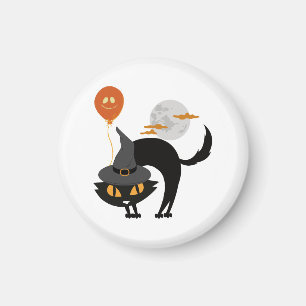Spooky Halloween Cat             Magnet