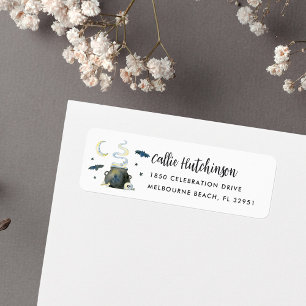 Spooky Halloween Cauldron Return Address