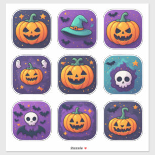 Spooky Halloween Character Icon Collection 🦇