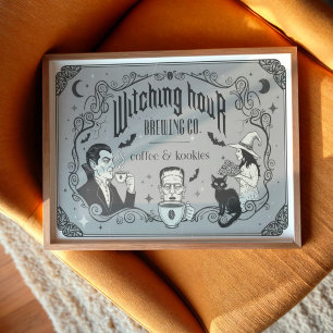 Spooky Halloween Coffee Company Kitchen Art Print