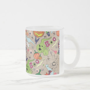 Spooky Halloween Collection Frosted Glass Coffee Mug