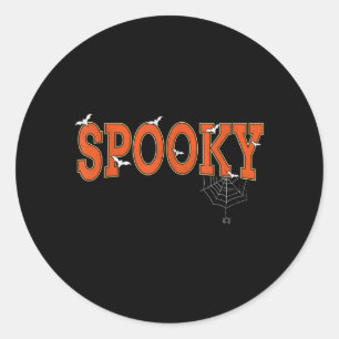 Spooky Halloween Costume For Men Women Spooky Fall Classic Round Sticker