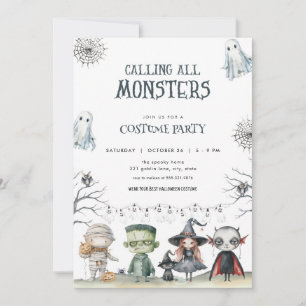 Spooky Halloween Costume Party Invitation
