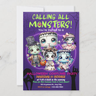 Spooky Halloween Costume Party Invitation