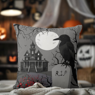 Spooky Halloween creepy Cushion