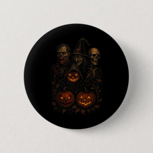 Spooky Halloween Creepy Pumpkin Scary Witch Zombie 6 Cm Round Badge