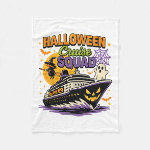Spooky Halloween Cruise Squad Matching Cruising Va Fleece Blanket