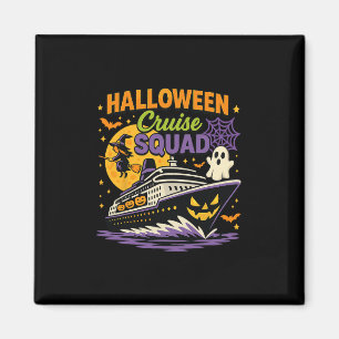 Spooky Halloween Cruise Squad Matching Cruising Va Magnet