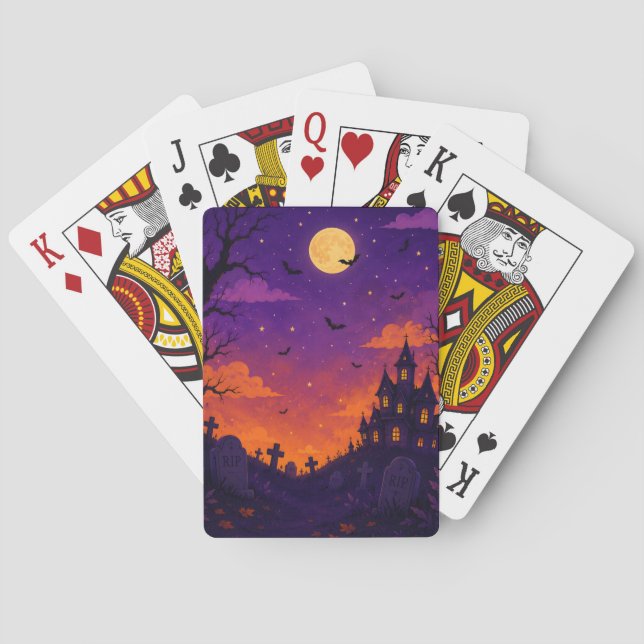 Spooky Halloween Custom Playing Cards (Back)