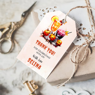 Spooky Halloween Cute Ghost Birthday Party Gift Tags