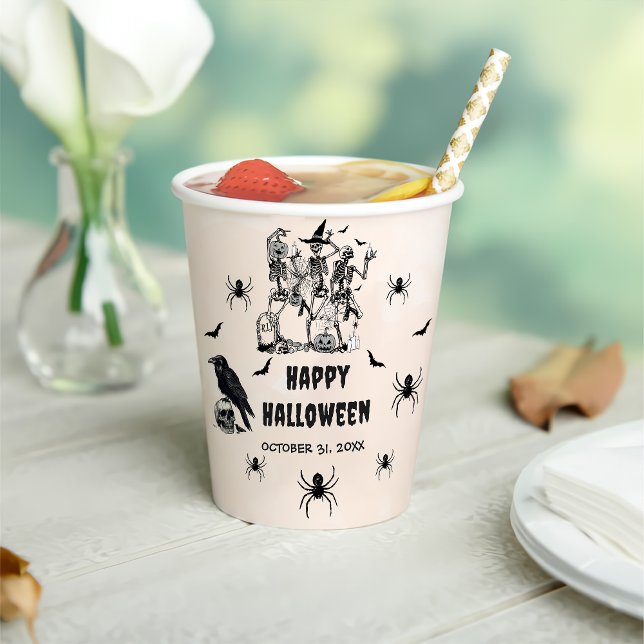 Spooky Halloween Cute Ghost Birthday Party  Paper Cups (Creator Uploaded)