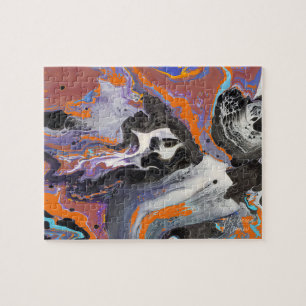 Spooky Halloween Design Traditional Colours Jigsaw Puzzle