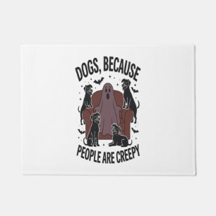 Spooky Halloween Dog Spooky Ghost 2 Doormat