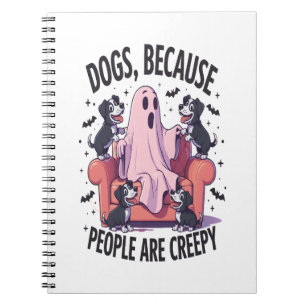 Spooky Halloween Dog Spooky Ghost (2) Notebook