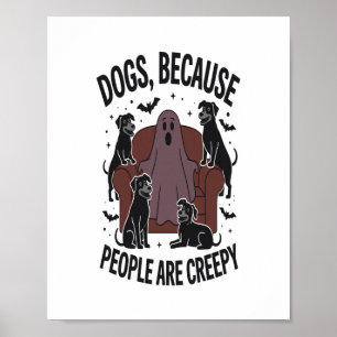 Spooky Halloween Dog Spooky Ghost 2 Poster
