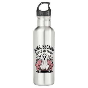 Spooky Halloween Dog Spooky Ghost 710 Ml Water Bottle
