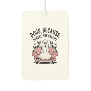 Spooky Halloween Dog Spooky Ghost Car Air Freshener