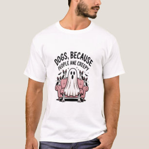 Spooky Halloween Dog Spooky Ghost T-Shirt