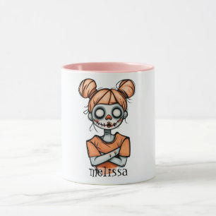 Spooky Halloween Doll Mug