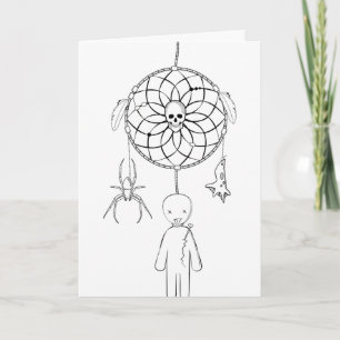 Spooky Halloween Dreamcatcher Card