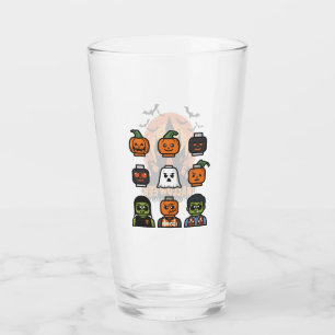 Spooky Halloween Drinking Glass Design