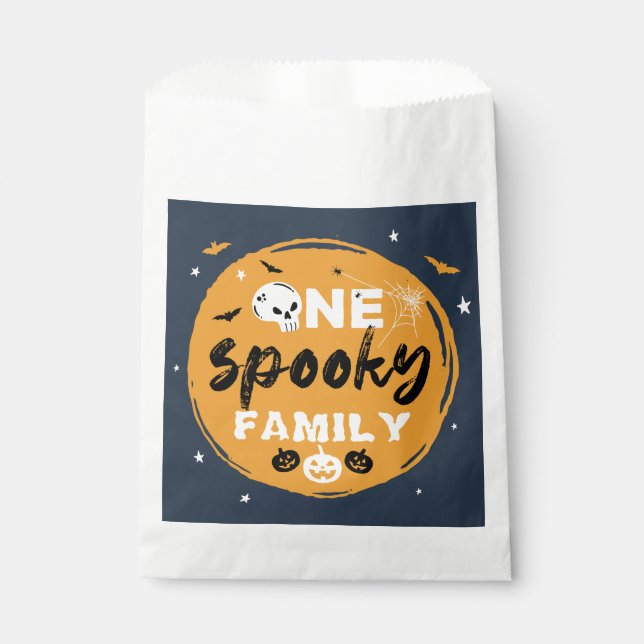 Spooky Halloween Family Matching Trick or Treat Favour Bags (Front)