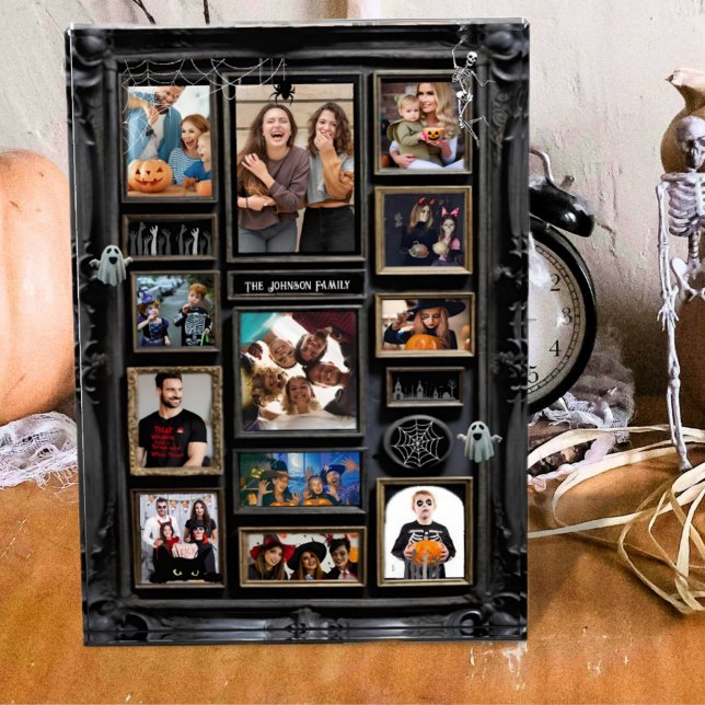 Spooky Halloween Family Photo Collage Frame Block (Creator Uploaded)