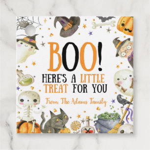 Spooky Halloween Favour Tags
