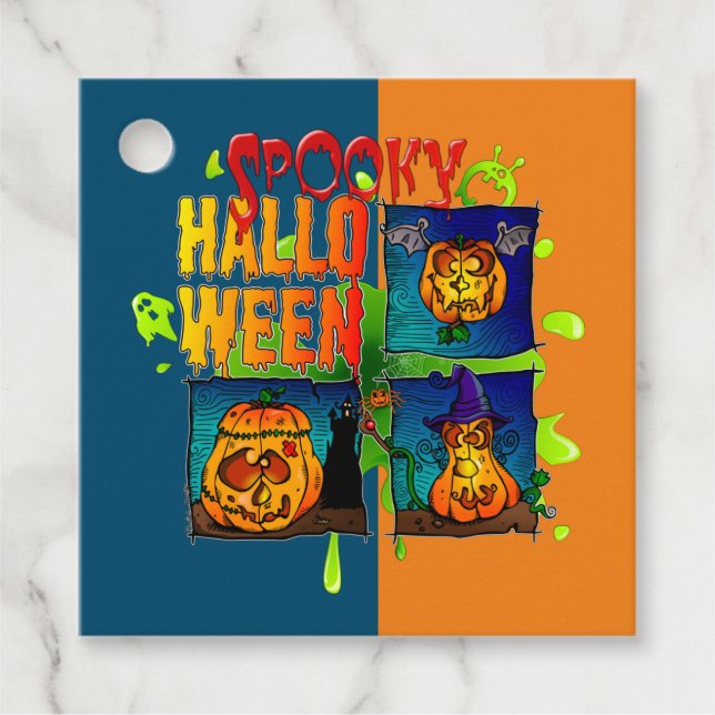 Spooky Halloween Favour Tags (Front)