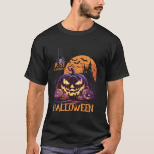 Spooky Halloween Funny Just Waiting For Halloween T-Shirt